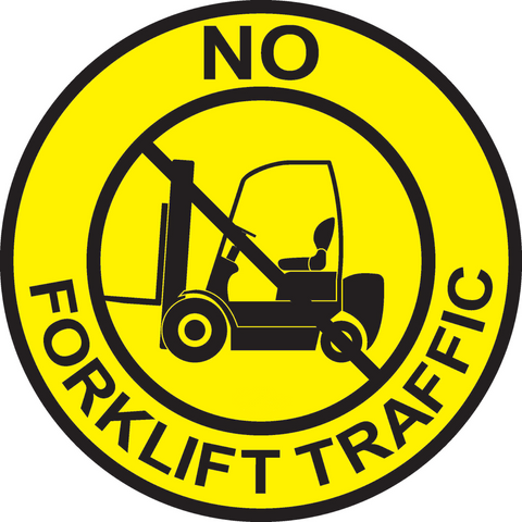 Mighty Line No Forklift Traffic Floor Sign