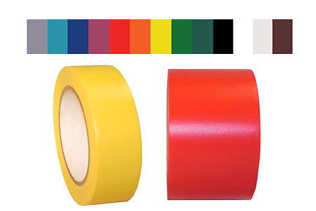 Solid SPVC Vinyl Colored Tape - 5.2 mil