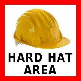 Mighty Line Hard Hat Area Floor Sign