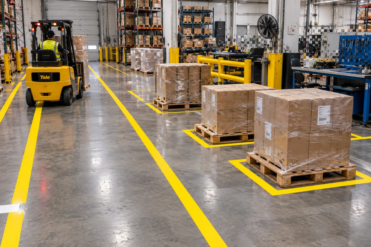 Yellow Floor Tape: Meaning, Uses & 5S Color-Coding Examples