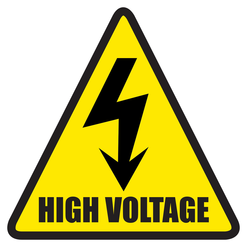 Mighty Line High Voltage Area Floor Sign