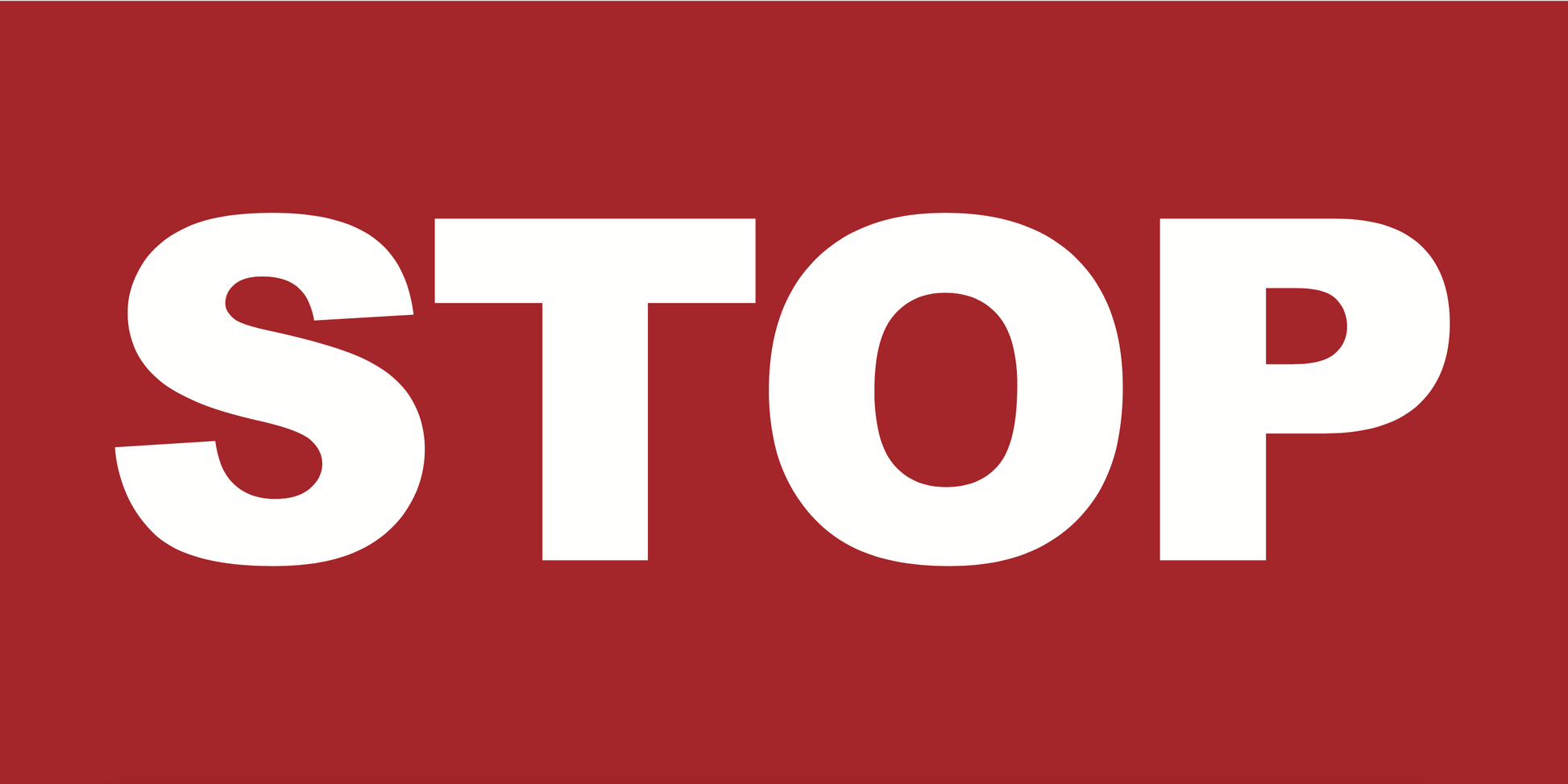 Mighty Line Stop Bar Floor Sign