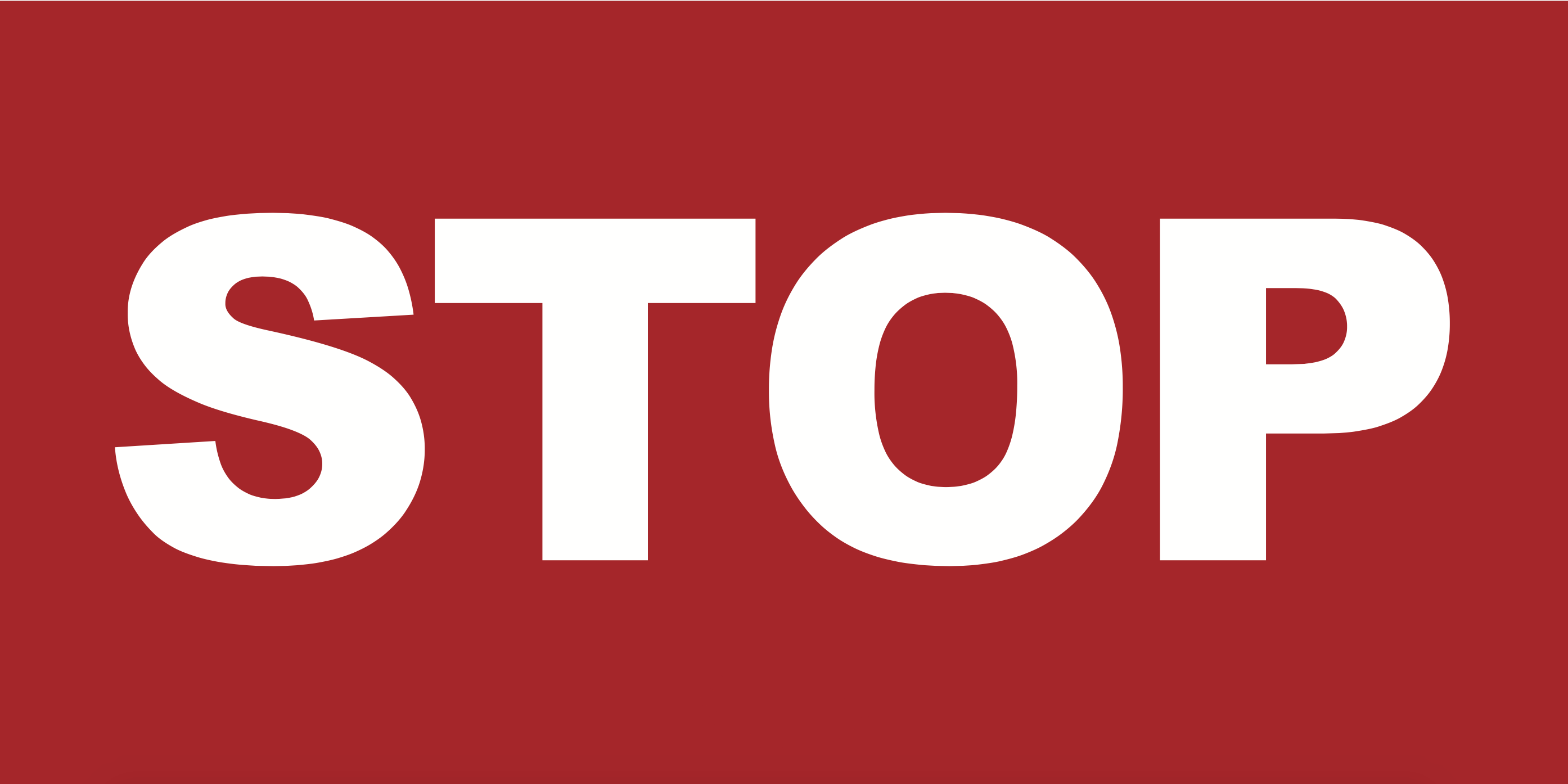 Mighty Line Stop Bar Floor Sign
