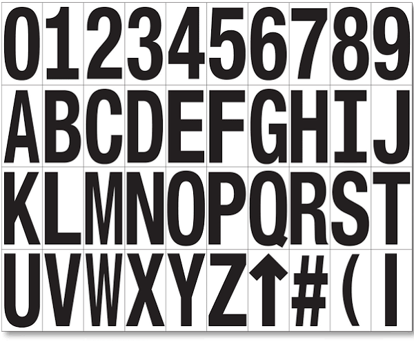 Mighty Line Floor Location Markers - Custom (Pack of 50) white