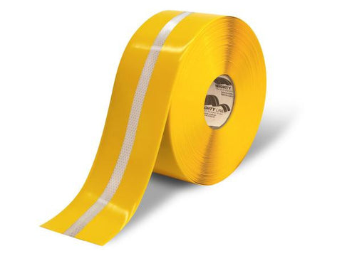 Mighty Line 4" Yellow with Reflective Center line