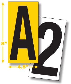 Mighty Line Floor Location Markers - Letters (Packs of 10)