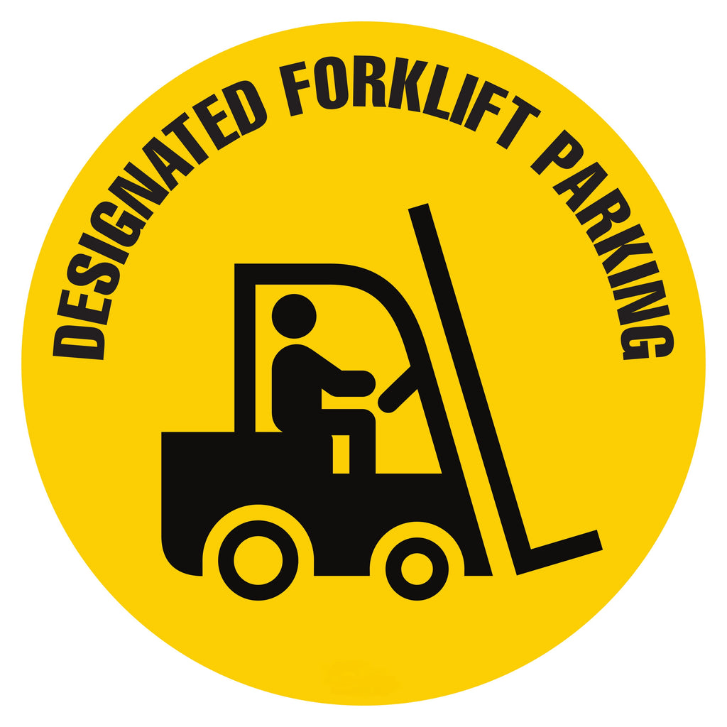 Mighty Line Designated Fork Lift Parking Floor Sign