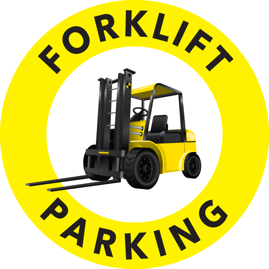 Mighty Line Fork Lift Parking Floor Sign
