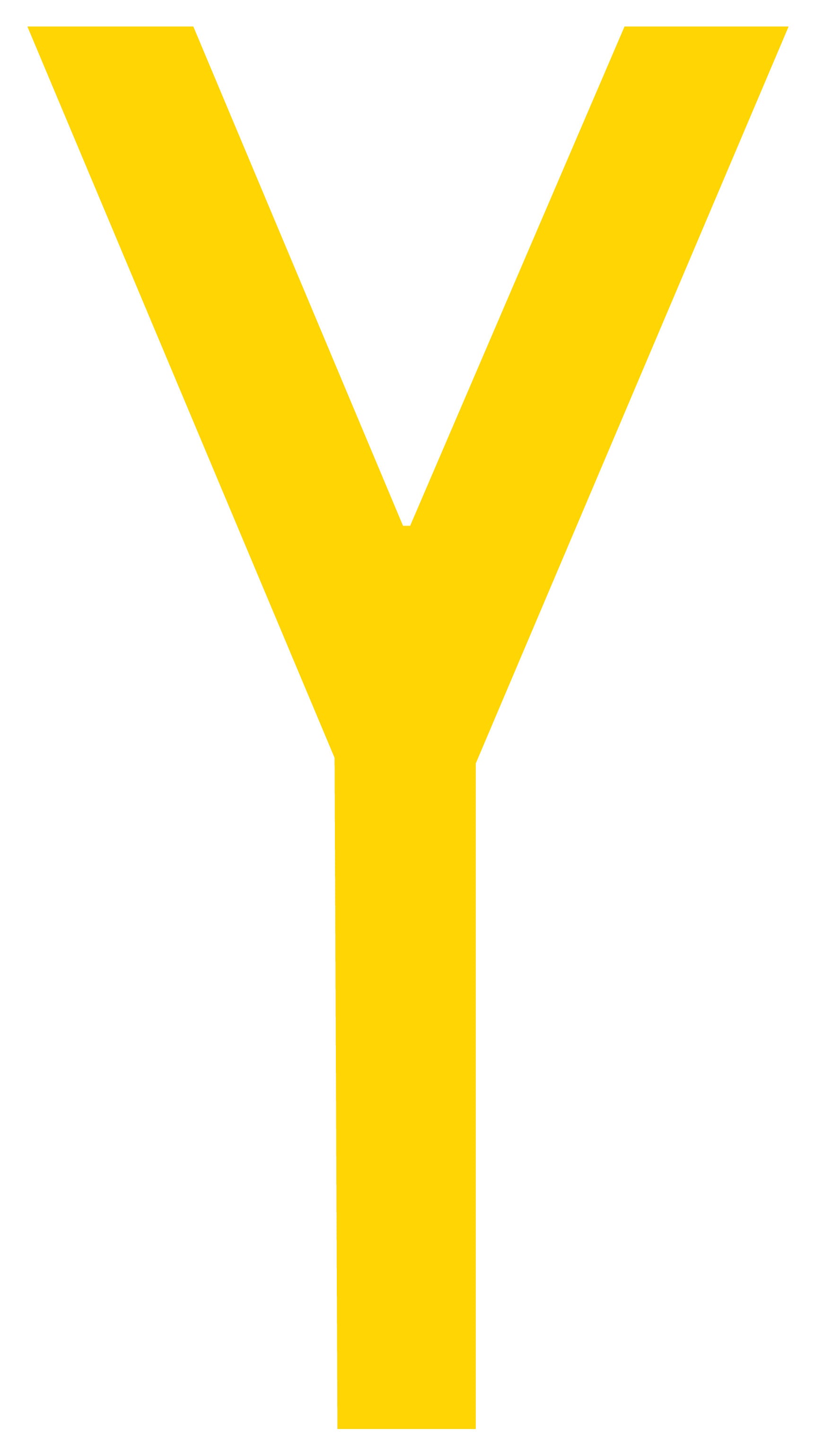 Mighty Line Die Cut Floor Location Markers - Letters (Packs of 10) Y