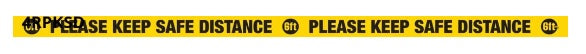 Mighty Line Please Keep Social Distance Repeat Message Floor Tape