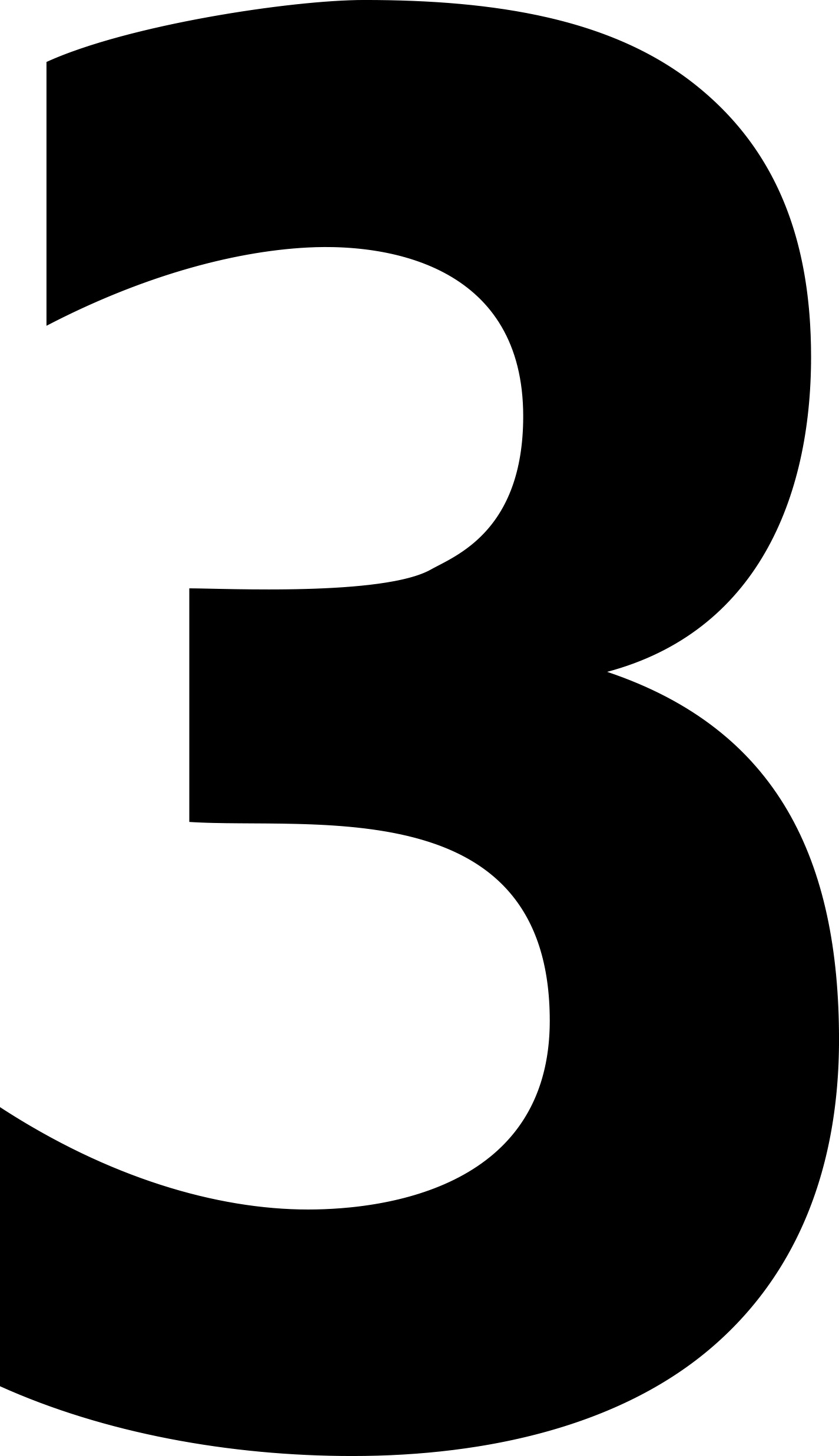 Mighty Line Floor Location Markers - Numbers (Packs of 10) White 3