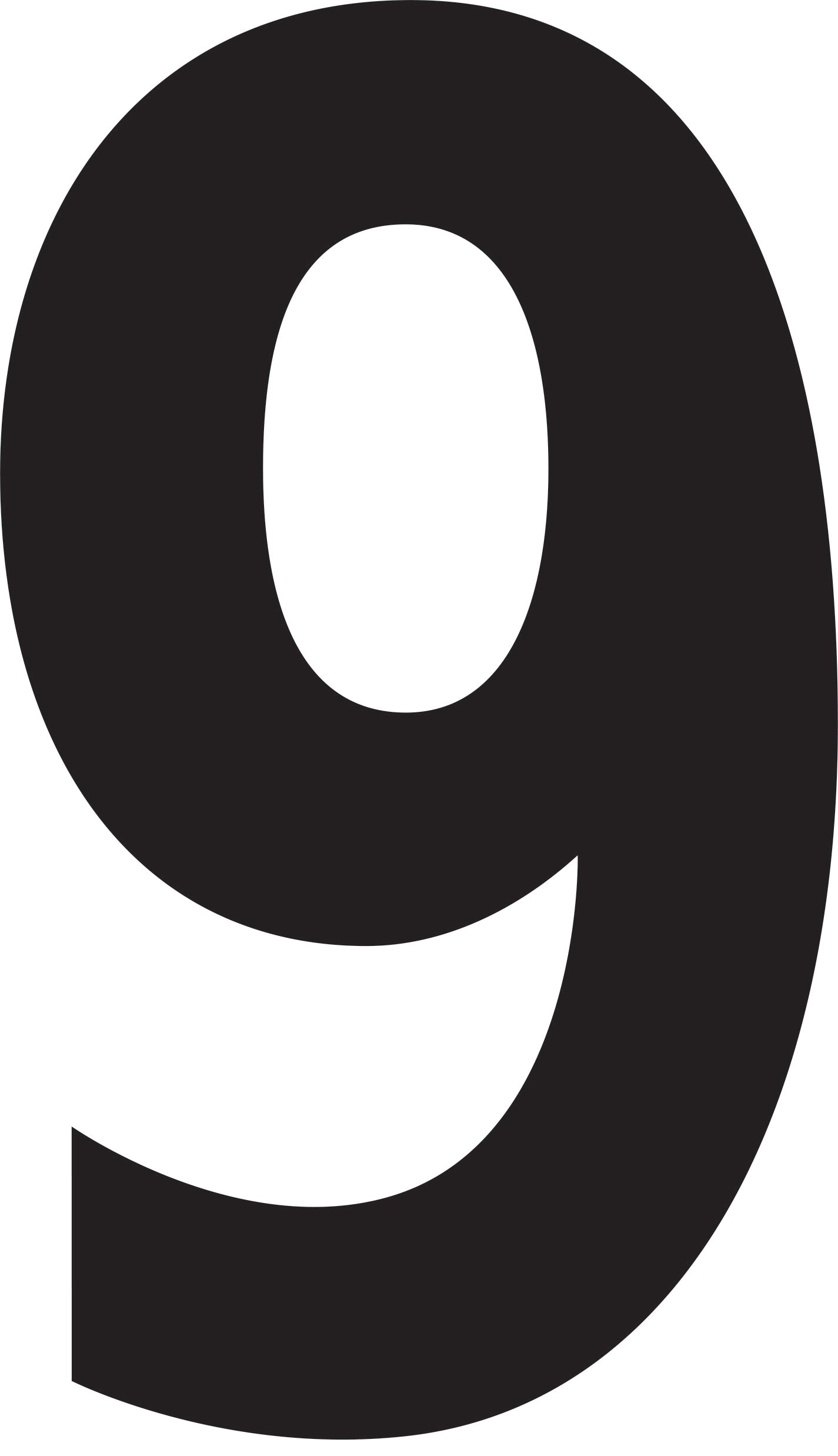 Mighty Line Floor Location Markers - Numbers (Packs of 10) White 9