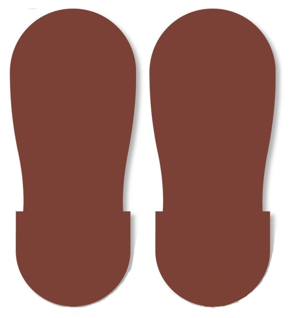 Mighty Line BIG Footprints (Pack of 50) brown
