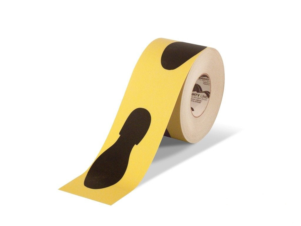 The Floor Tape Store Mighty Line Floor Tape with Repeat Printed Message