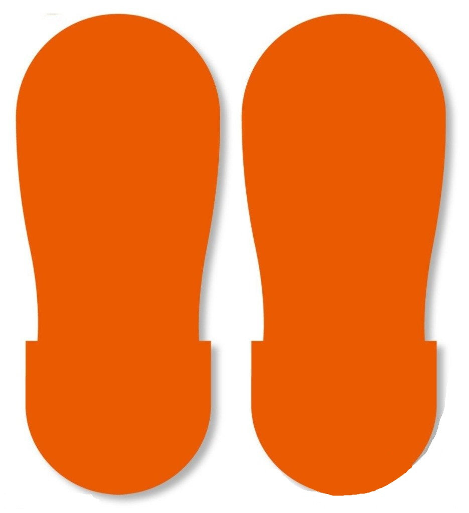Mighty Line BIG Footprints (Pack of 50) orange