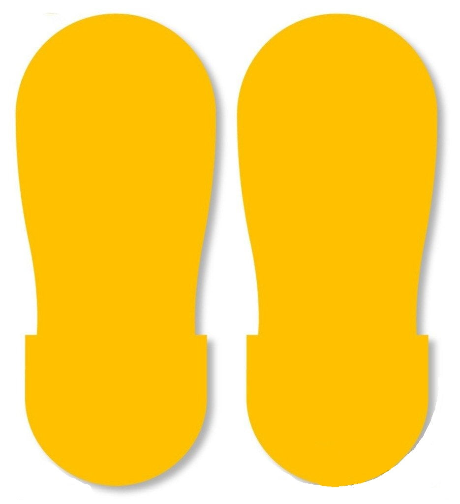 Mighty Line BIG Footprints (Pack of 50) yellow